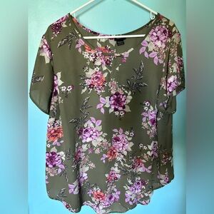Torrid floral blouse women’s size 2X